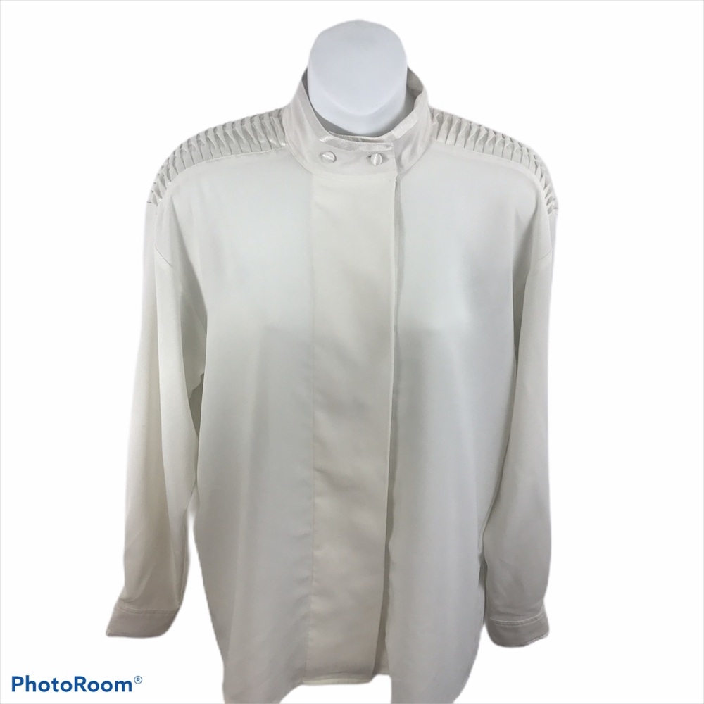 VTG Oscar de la Renta Expressions Blouse 8 Glam Luxury Wear